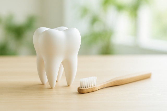 歯ブラシと歯